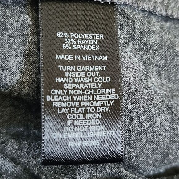 Express Charcoal Gray Bodycon Midi Dress, Southwestern Beading, M - Picture 7 of 9